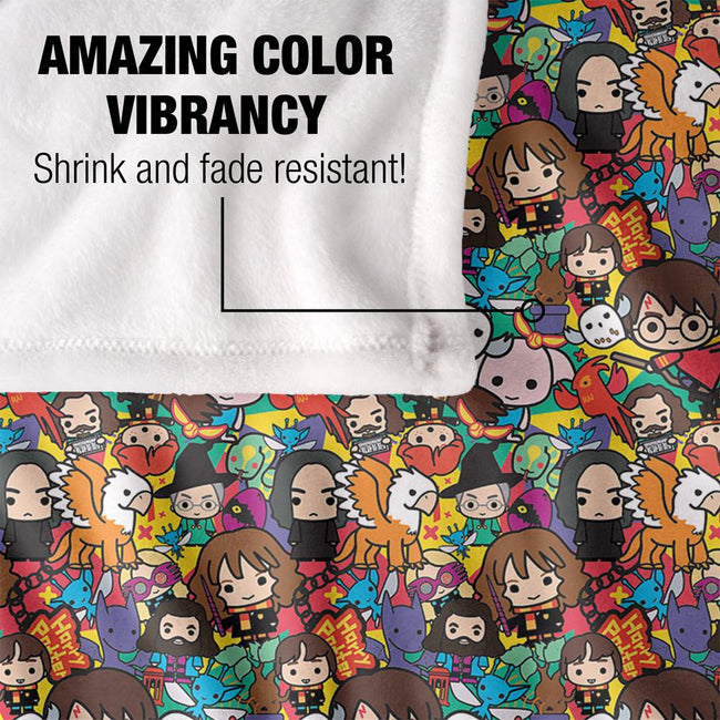 Multicoloured - Lifestyle - Harry Potter Chibi Group Blanket
