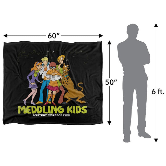 Multicoloured - Pack Shot - Scooby Doo Meddling Kids Blanket