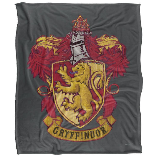 Multicoloured - Front - Harry Potter Gryffindor Stitched Crest Blanket
