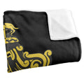Multicoloured - Back - Harry Potter Hufflepuff Crest Blanket