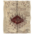 Multicoloured - Front - Harry Potter Marauders Map Blanket