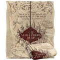 Multicoloured - Side - Harry Potter Marauders Map Blanket