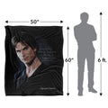 Multicoloured - Pack Shot - Vampire Diaries Interesting Things Damon Blanket