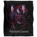 Multicoloured - Front - Vampire Diaries Damon, Stefan, Elena Blanket