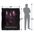 Multicoloured - Pack Shot - Vampire Diaries Damon, Stefan, Elena Blanket