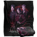 Multicoloured - Side - Vampire Diaries Damon, Stefan, Elena Blanket