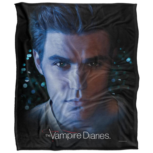 Multicoloured - Front - Vampire Diaries Headshot Stefan Blanket