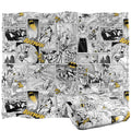 Multicoloured - Side - Batman Action Panels Blanket