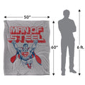 Multicoloured - Pack Shot - Superman Man Of Steel Blanket