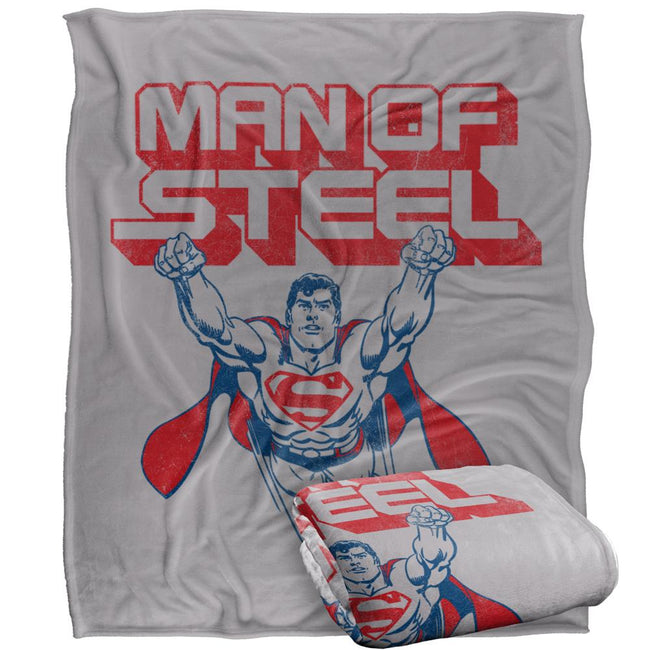 Multicoloured - Side - Superman Man Of Steel Blanket
