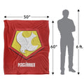 Multicoloured - Pack Shot - Peacemaker Logo Blanket
