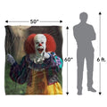 Multicoloured - Pack Shot - It Laughing Pennywise Blanket