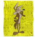 Multicoloured - Front - Looney Tunes Character Collage Wile E Coyote Blanket