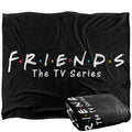 Multicoloured - Side - Friends Logo Blanket
