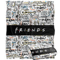 Multicoloured - Side - Friends Logo Blanket