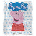 White - Front - Peppa Pig Logo Blanket