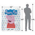 White - Pack Shot - Peppa Pig Logo Blanket