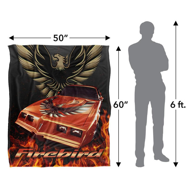 Multicoloured - Pack Shot - Pontiac Firebird Flames Blanket