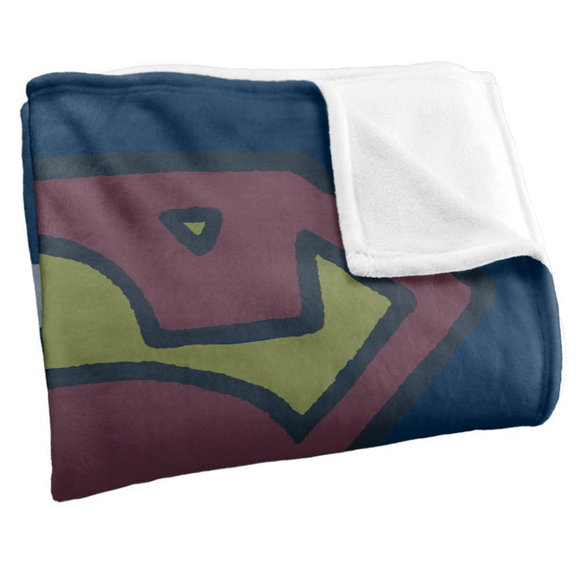 Multicoloured - Back - Superman Dad Logo Blanket