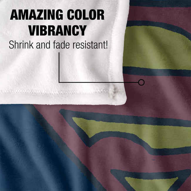 Multicoloured - Lifestyle - Superman Dad Logo Blanket