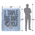 Multicoloured - Pack Shot - A Christmas Story Triple Dog Dare Blanket