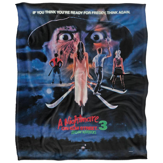 Multicoloured - Front - Nightmare On Elm Street Dream Warriors Blanket