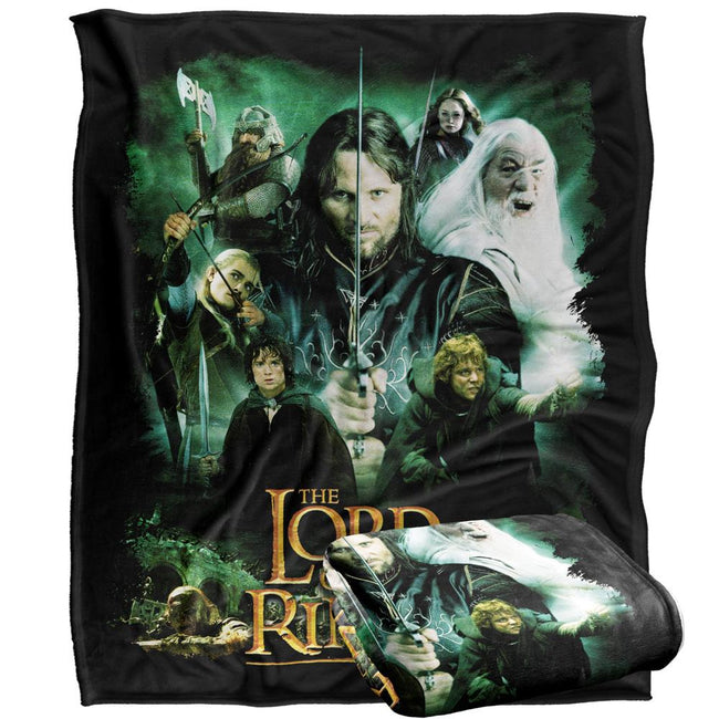 Multicoloured - Side - Lord Of The Rings Group Shot Blanket