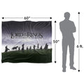 Multicoloured - Pack Shot - Lord Of The Rings Fellowship Silhouette Blanket