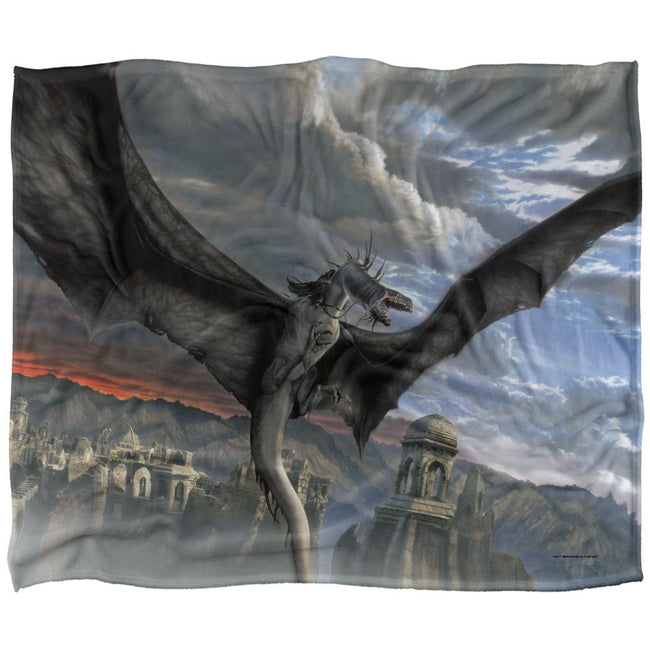 Multicoloured - Front - Lord Of The Rings Dragon Blanket