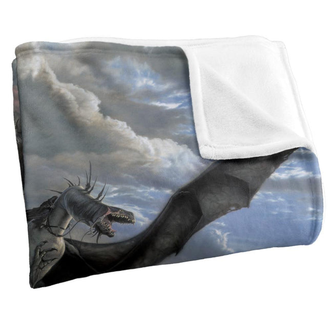 Multicoloured - Back - Lord Of The Rings Dragon Blanket