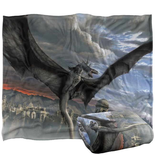 Multicoloured - Side - Lord Of The Rings Dragon Blanket