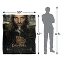 Multicoloured - Pack Shot - Lord Of The Rings Aragorn Blanket