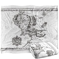Multicoloured - Side - Lord Of The Rings World Map Blanket