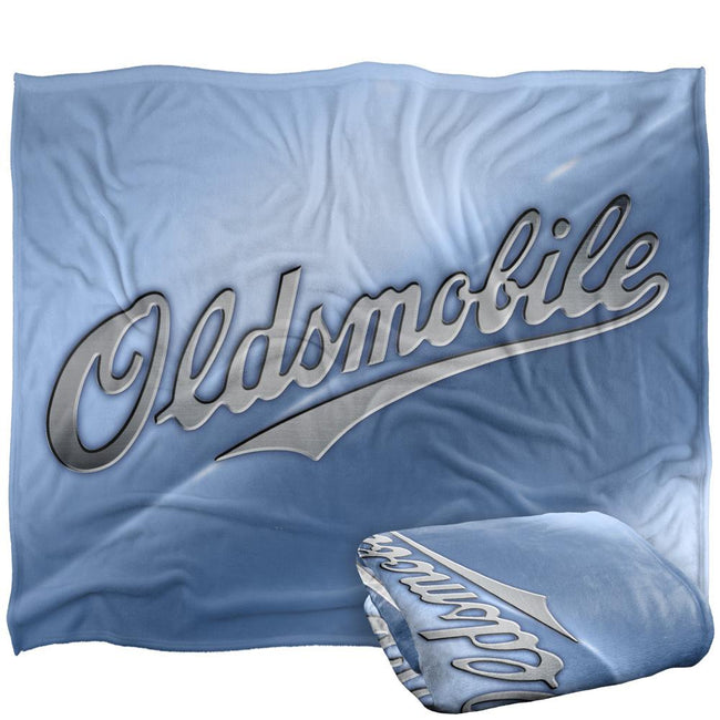 Multicoloured - Side - Oldsmobile Chrome Logo Blanket