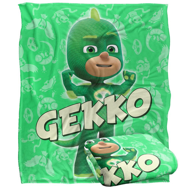 White - Front - PJ Masks Gekko Blanket