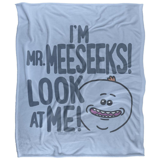 Multicoloured - Front - Rick And Morty Look At Me Mr Meeseeks Blanket