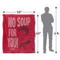 Multicoloured - Pack Shot - Seinfeld No Soup For You Blanket