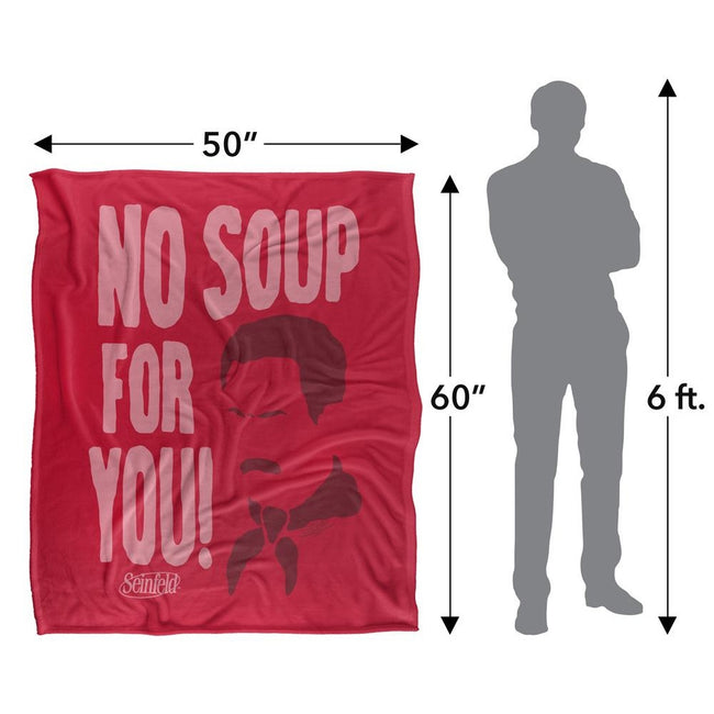 Multicoloured - Pack Shot - Seinfeld No Soup For You Blanket