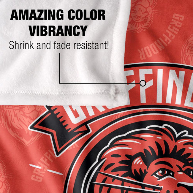 Multicoloured - Lifestyle - Harry Potter Courage, Bravery, Determination Gryffindor Blanket