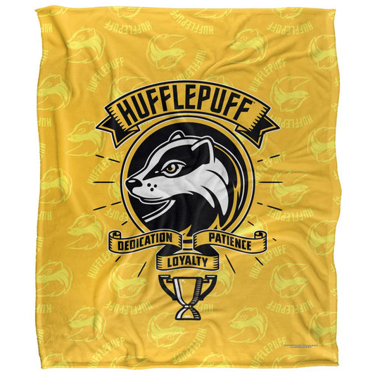 Multicoloured - Front - Harry Potter Dedication, Patience, Loyalty Hufflepuff Blanket