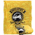 Multicoloured - Side - Harry Potter Dedication, Patience, Loyalty Hufflepuff Blanket