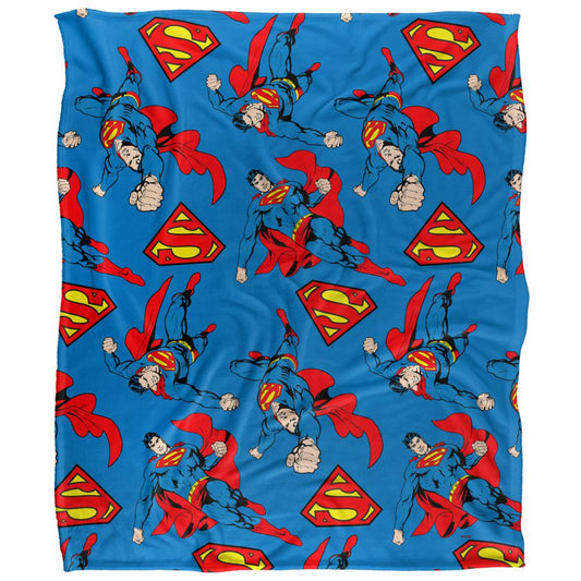 Multicoloured - Front - Superman All-Over Print Blanket