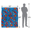 Multicoloured - Pack Shot - Superman All-Over Print Blanket