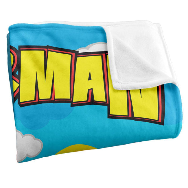 Multicoloured - Back - Superman Chibi Blanket