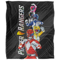 Multicoloured - Back - Power Rangers Stacked Blanket