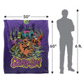 Multicoloured - Pack Shot - Scooby Doo Villains Blanket