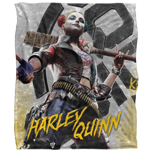 Multicoloured - Front - Suicide Squad Harley Quinn Blanket