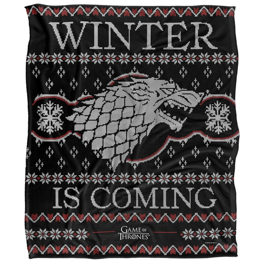 Multicoloured - Front - Game Of Thrones Winter Is Coming Fair Isle Blanket