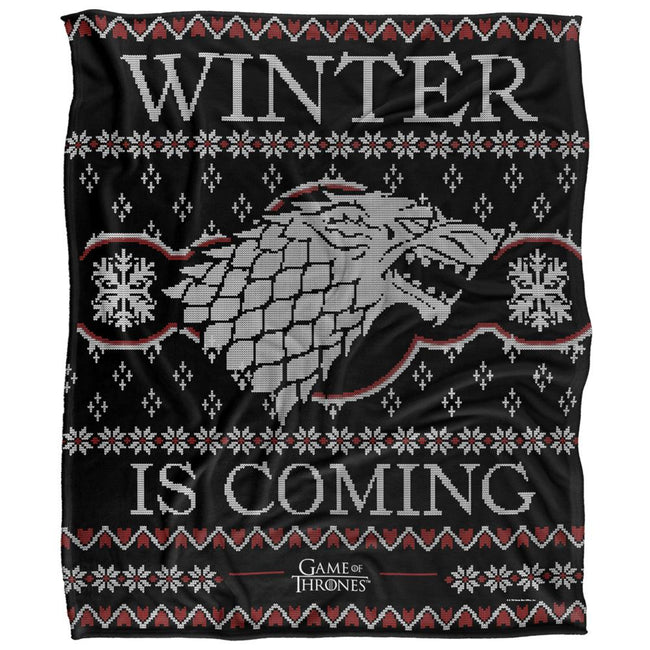 Multicoloured - Front - Game Of Thrones Winter Is Coming Fair Isle Blanket