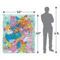 Multicoloured - Pack Shot - Popples Group Shot Blanket